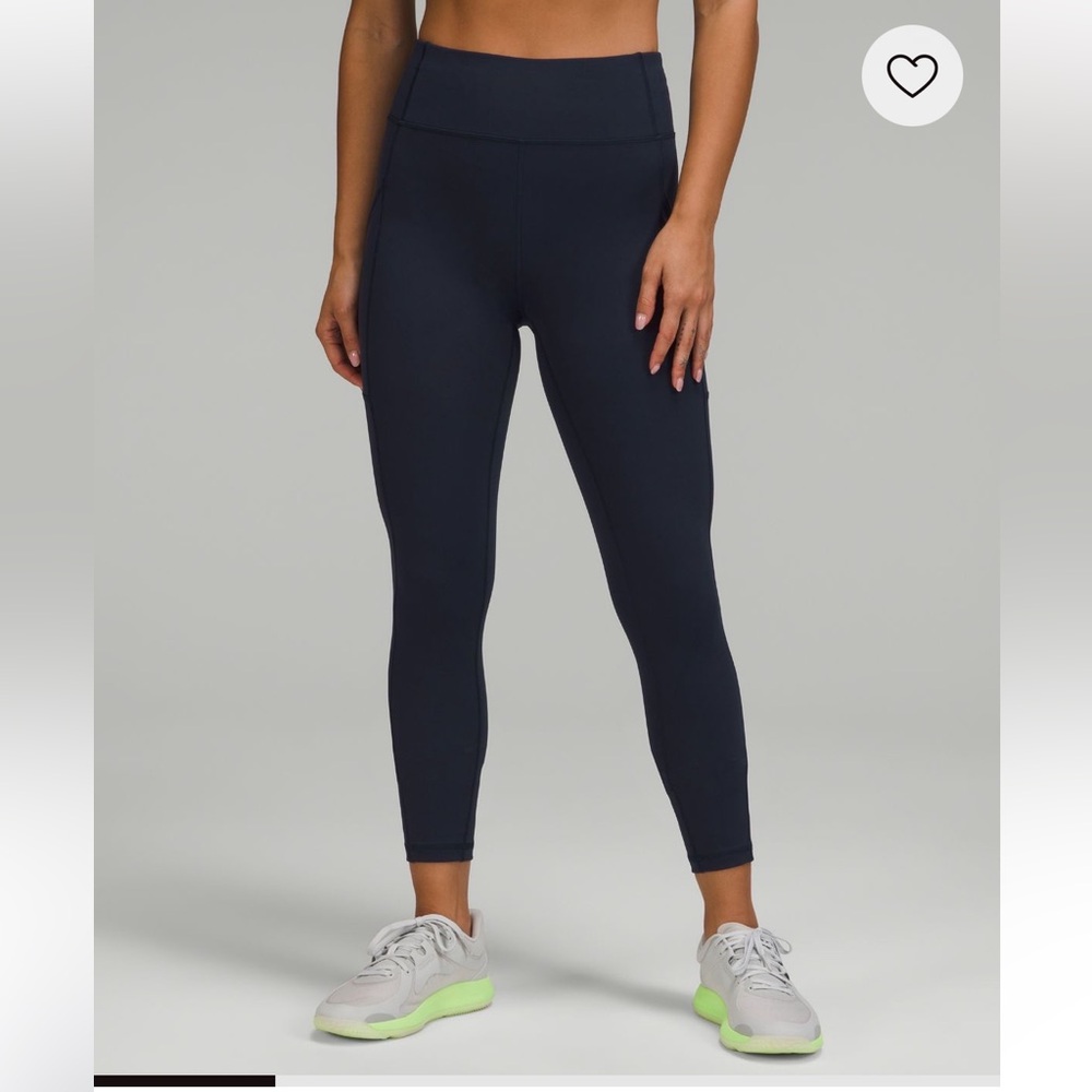 Lululemon Athletica Blue Leggings High-Rise Performance